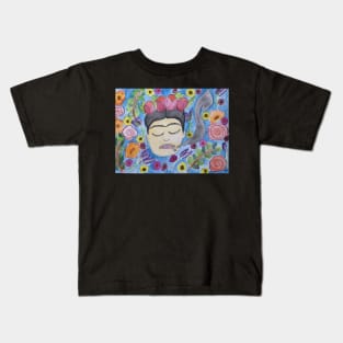 Smoking Frida Kids T-Shirt